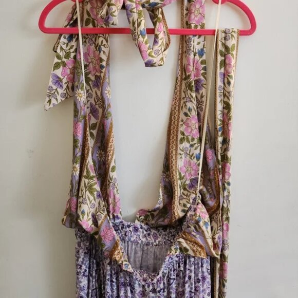 Spell Gypsy Collective Sienna Halter Maxi Dress Backless Sundress Summer Lilac - Picture 12 of 13